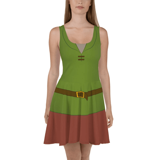 The "Robin In The Hood" - Skater Dress QT5071701