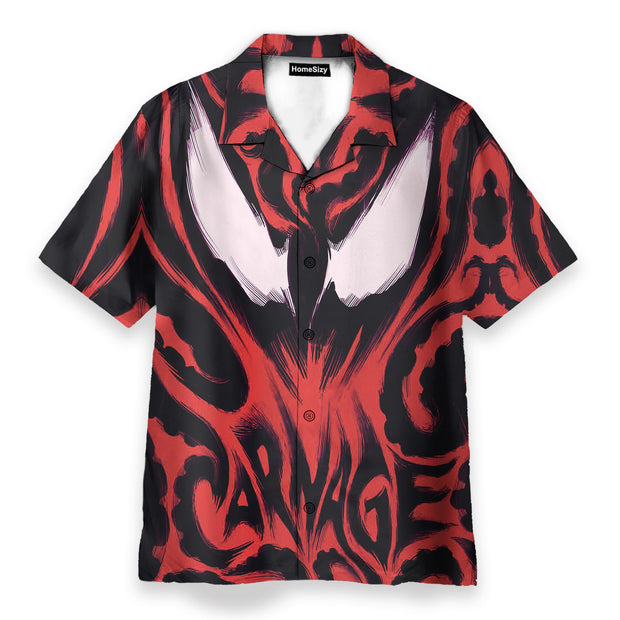 Marvel Movie Spider Man Venom Cosplay Costume - Hawaiian Shirt & Beach Shorts