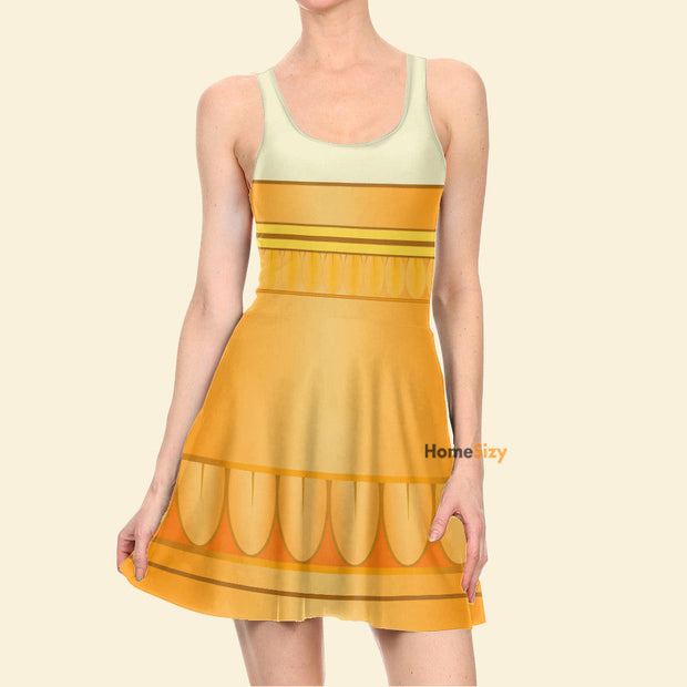 Beauty And The Beast I Am Lumiere! Cosplay Costume - Skater Dress