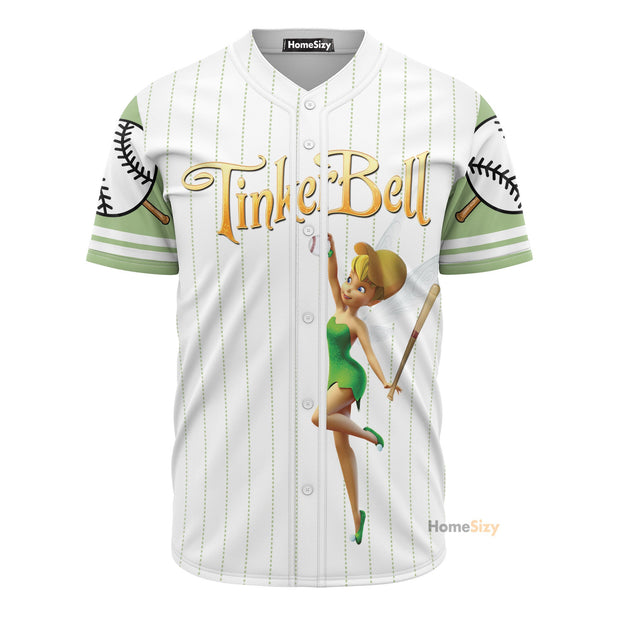 Custom Name Tinkerbell - Personalized Baseball Jersey