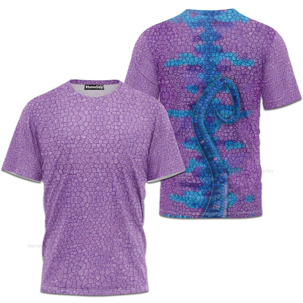 Randall Boggs Monsters Inc Cosplay Costume - 3D Tshirt
