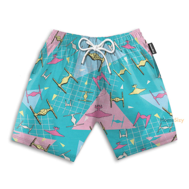 Stwa Vehicles Neon 90's Cosplay Costume - Beach Shorts