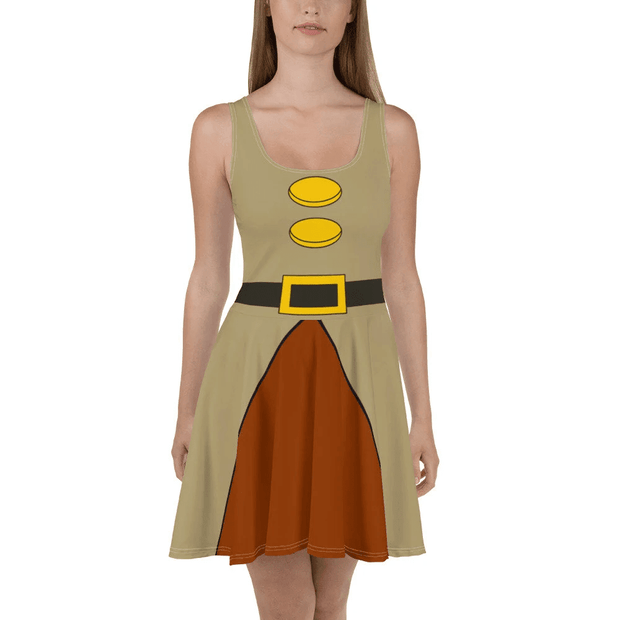 The Sleepy Snow White And The Seven Dwarfs Cosplay Costume - Skater Dress