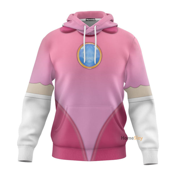 3D Princess Peach Custom Cosplay Costume Tshirt Hoodie QT208083Hf