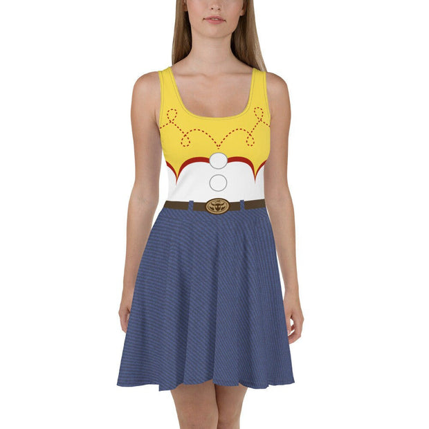 Cowgirl Roundup Jessie Toy Story Cosplay Costume - Skater Dress