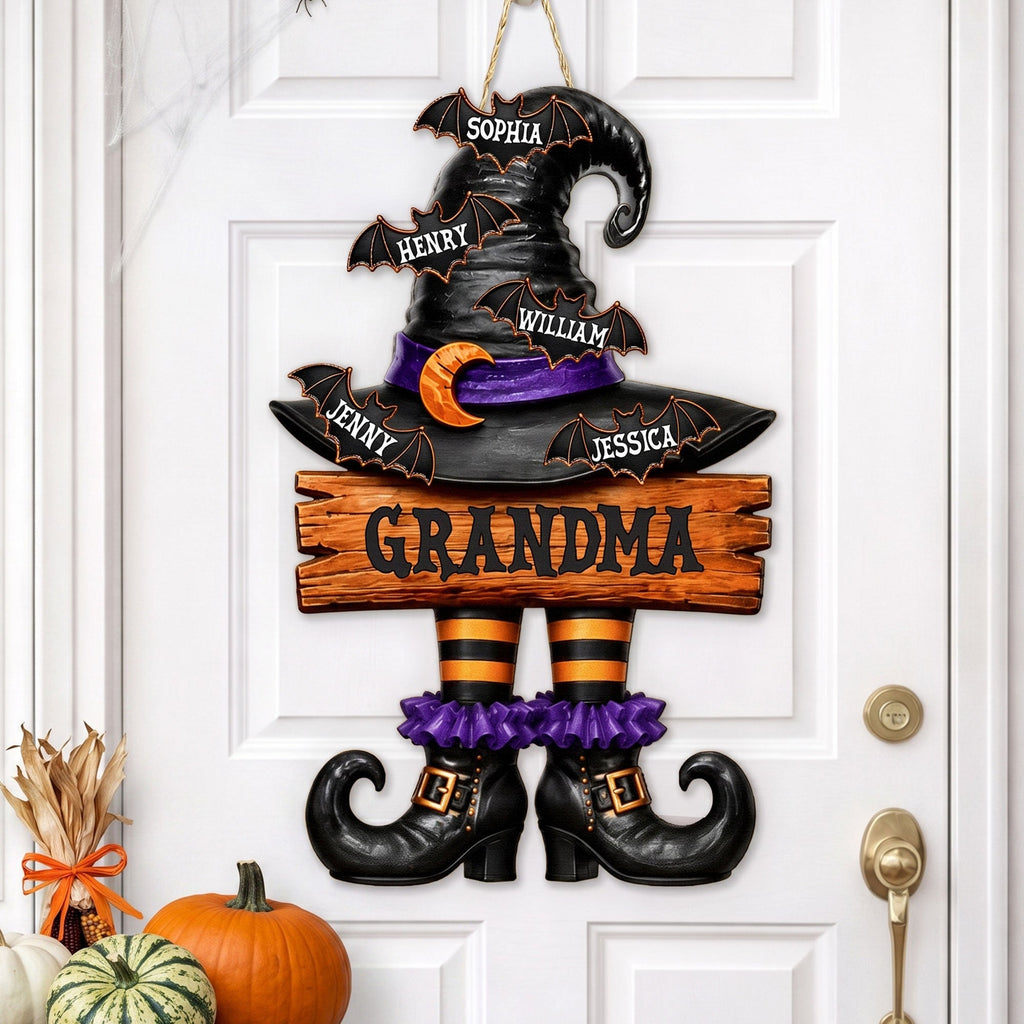 grandma witch personalized wood sign 1
