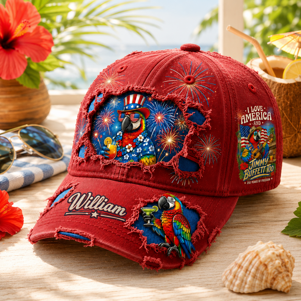 I Love America - Personalized Classic Cap - Gift For Him