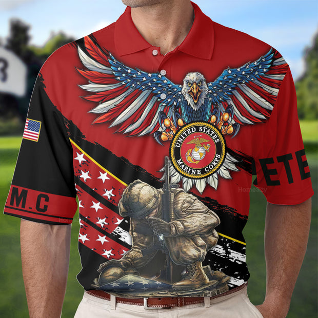 Premium Unique Veteran Marines Polo Shirts QT211322Hg