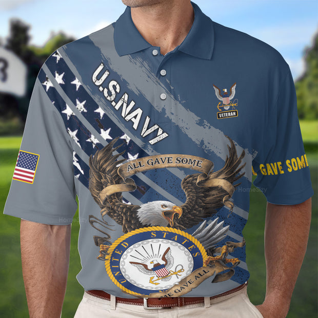Premium U.S.Navy Veteran Polo Shirts QT211443Hg
