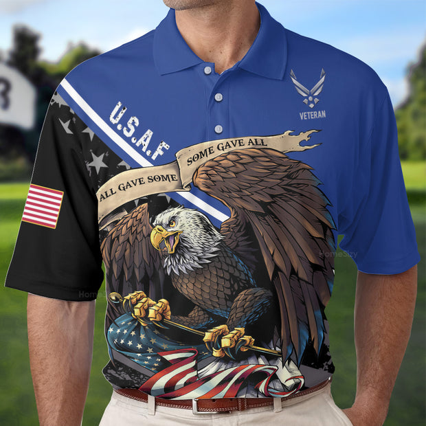 Premium Unique US Air Force Veteran Polo QT204264Tf