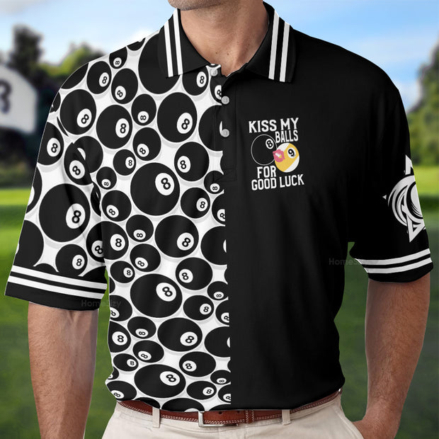 Kiss My Balls For Good Luck Billirad Polo