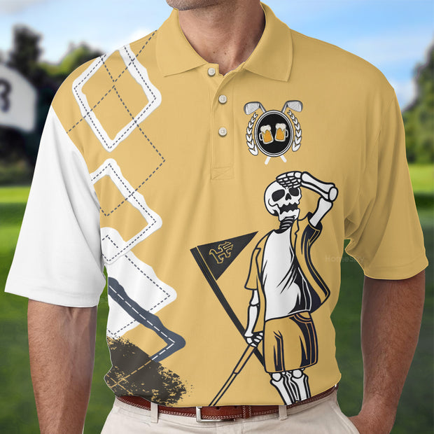 You Know What Rhymes With Golf Beer Polo Shirt QT302444La