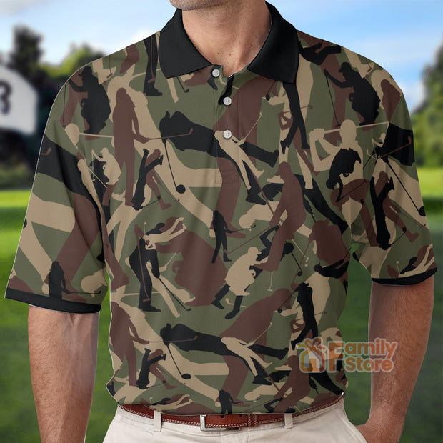 Military Golfing - Men Polo Shirt