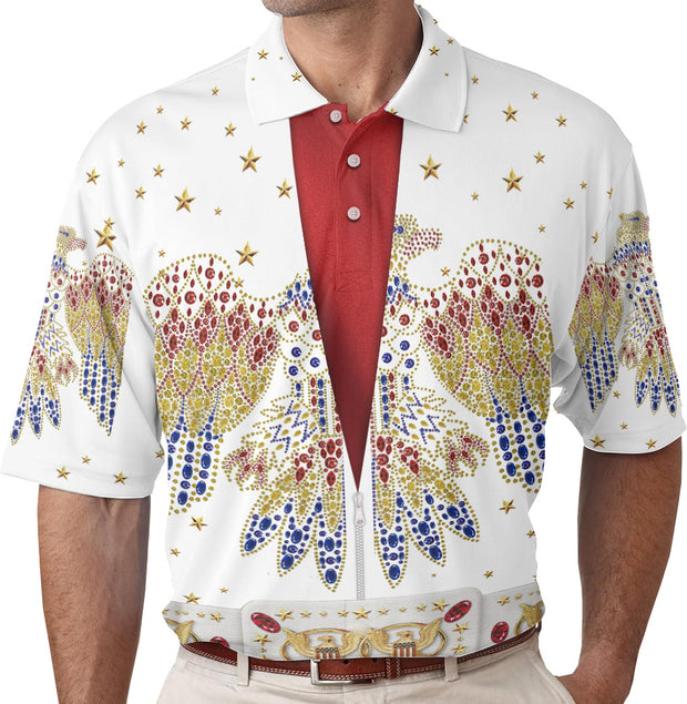 ELVIS PRESLEY Custom Cosplay Polo Shirts T-Shirt Apparel Unisex Short Sleeves 3D Printed QT206272La