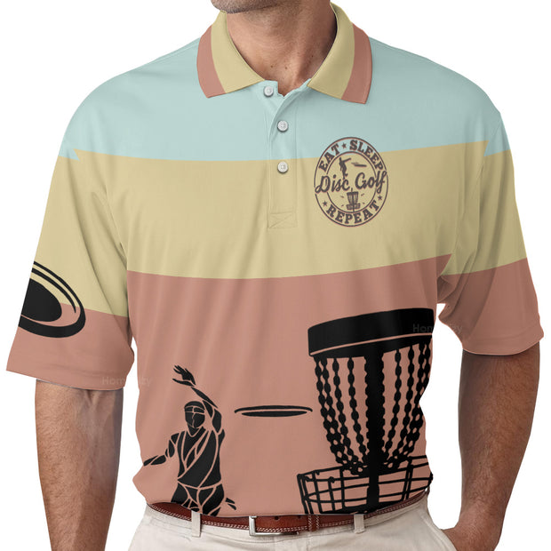 I Love It When My Wife Let Me Play Disc Golf Polo Shirt QT208483La