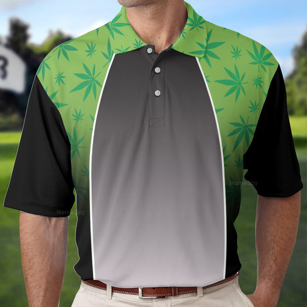 High Maintenance Weed Polo Shirt, Green Weed Polo Shirt For Men, Black Tie Dye Weed Pattern Shirt Design QT208410