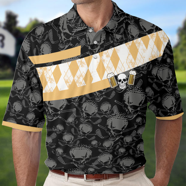 Golf & Beer Is My Therapy Polo Shirt QT302445La