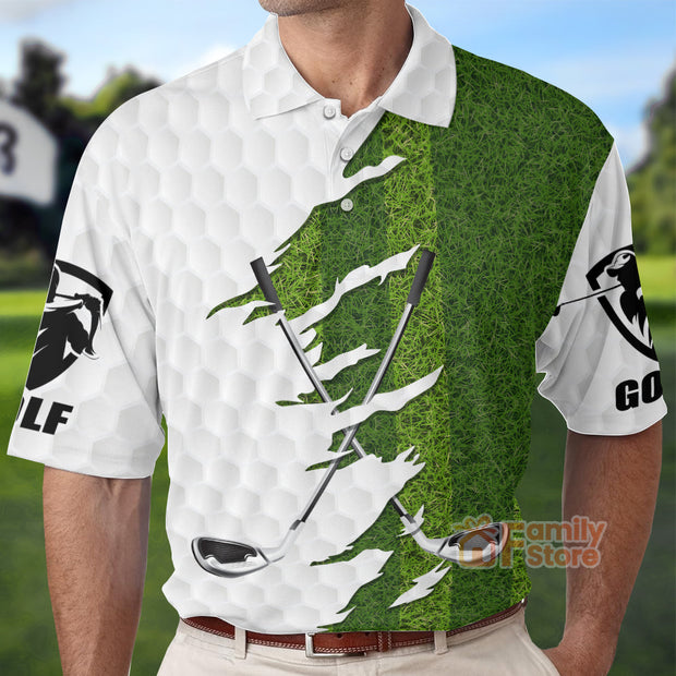 Green Golf Course I'd Tap That Golf - Men Polo Shirt