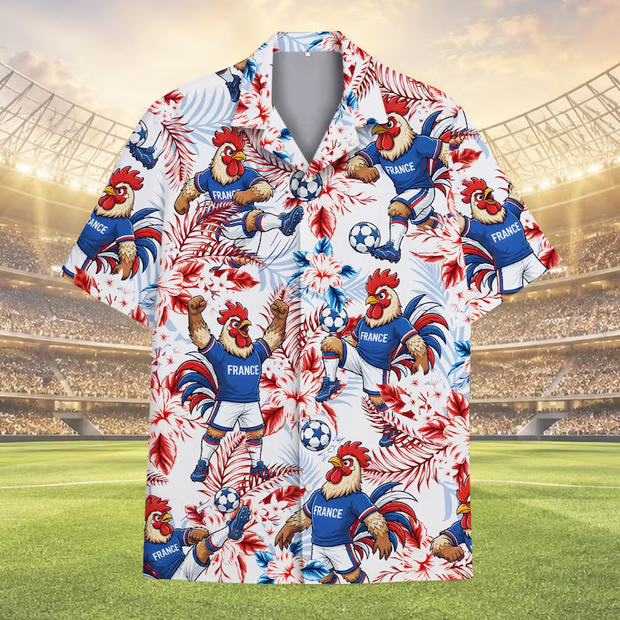 France Football Hawaiian Shirt - Gift For Football Lovers, Sports Fans