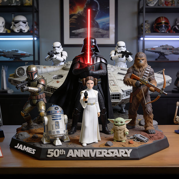 50th Anniversary The Force - PersonalizedCustom Shaped Acrylic Plaque CT01