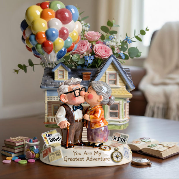 You Are My Greatest Adventure - Personalized Custom Shape Acrylic Flower Vase CT01
