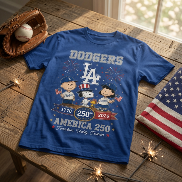 Penu Baseball America 250th Anniversary T-Shirt - Personalized Short Sleeve Tshirt  - Gift For Baseball Fans