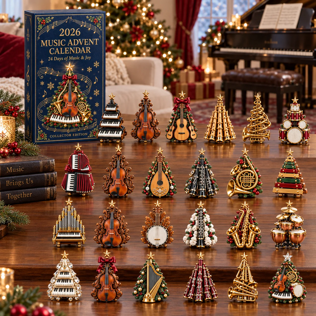 24 Days of Music & Joy Custom Name Christmas Gift - Personalized  Advent Calendar