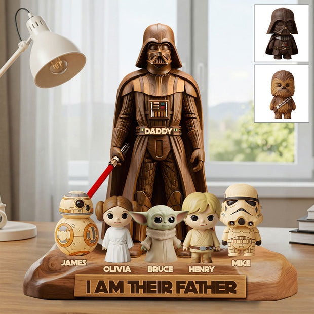 I Am Their Father - Personalized Custom Shaped Acrylic Plaque CT01