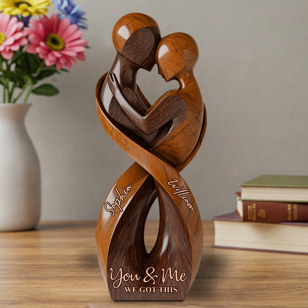 You And Me We Got This - Personalized Shaped Acrylic Plaque CT01