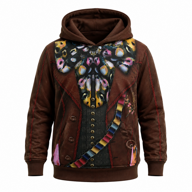Kids Mad Hatter Alice In Wonderland Cosplay Costume 3D Printed Hooded Sweatshirt Boys Girls Casual Streetwear Pullover Hoodie
