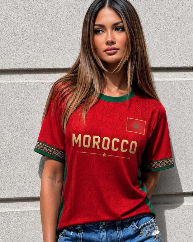 Morocco Soccer Jersey - Personalized Soccer Jersey - Gift For Football Lovers, World Cup kh02
