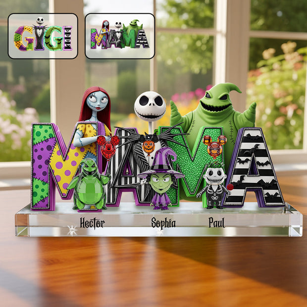 Halloween Mom - Personalized  Custom Shaped Acrylic Plaque CT01