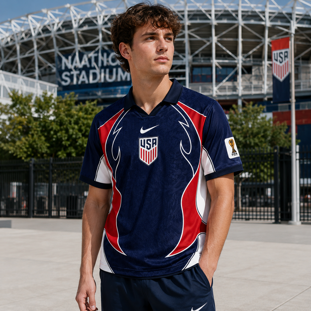 United States World Cup 2026 Collar Soccer Jersey -Personalized Soccer Jersey - Gift For Football Lovers, World Cup