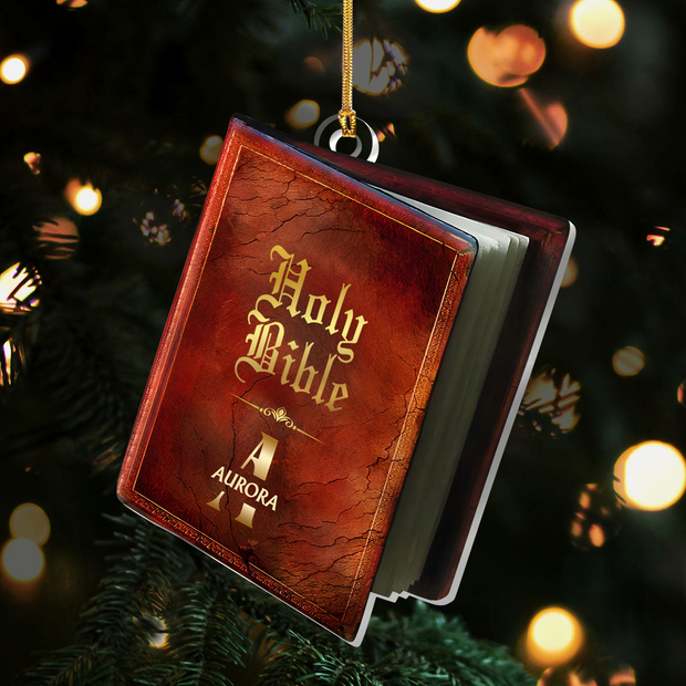 Holy Bible - Personalized Acrylic Ornament TD118 CU5100906