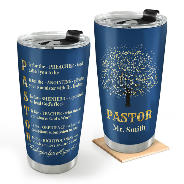 Thank You Pastor - Stainless Steel Tumbler