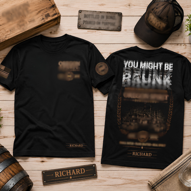 Bottled In Bond - Personalized Tshirt - Gift For Him