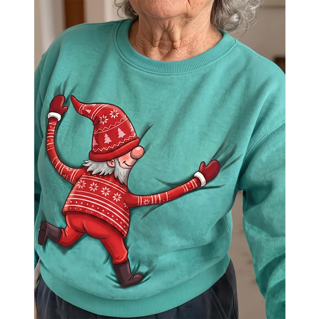 Naughty Gnome Custom Name Christmas Gift For Her - Personalized All Over Shirt