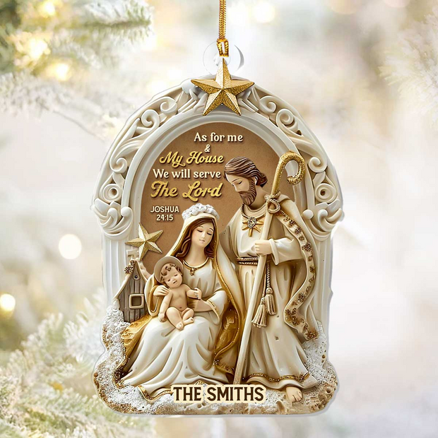 Born Is The King - Personalized Acrylic Ornament TD118