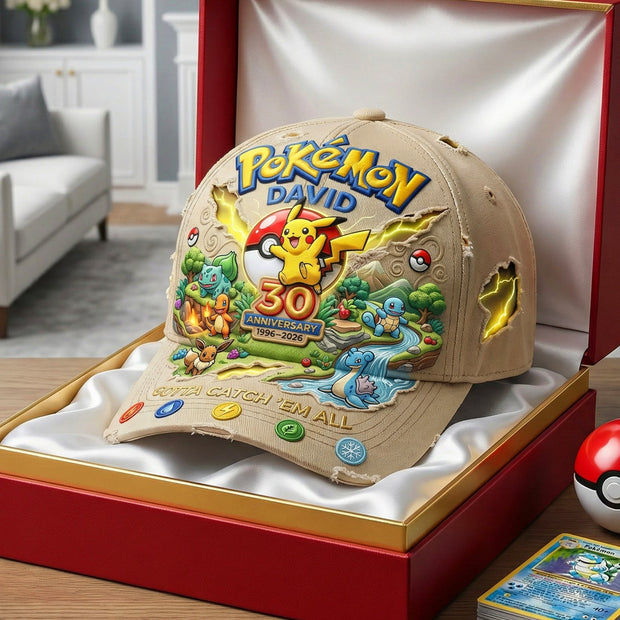PoMo 30th Anniversary Monster Trainer- Personalized Classic Cap CT01