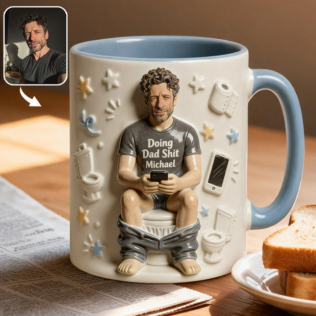 Best Time Of Day - Personalized Father Accent Mug & Coaster - Gift for Father's Day