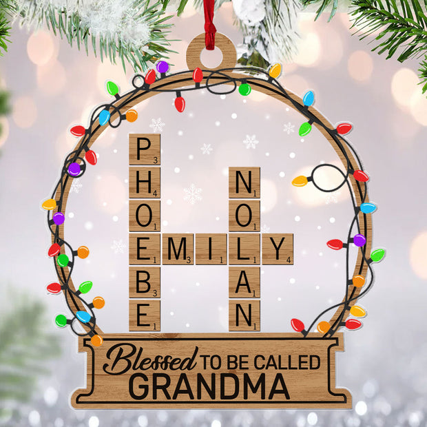 Blessed To Be Called Grandma - Personalized Acrylic Ornament