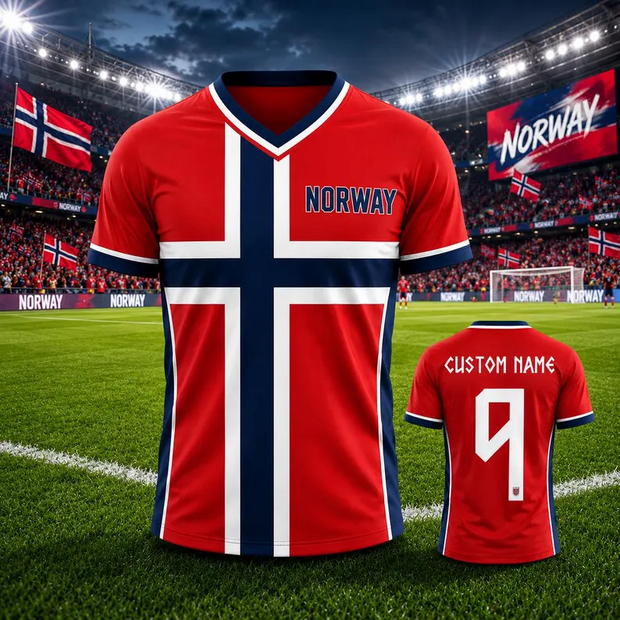 Norway Soccer Jersey - Personalized Soccer Jersey - Gift For Football Lovers, World Cup