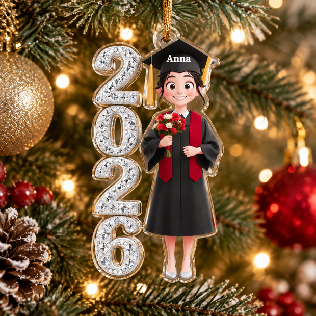 2026 Graduation Keepsake Gift For Graduate - Personalized Acrylic Ornament