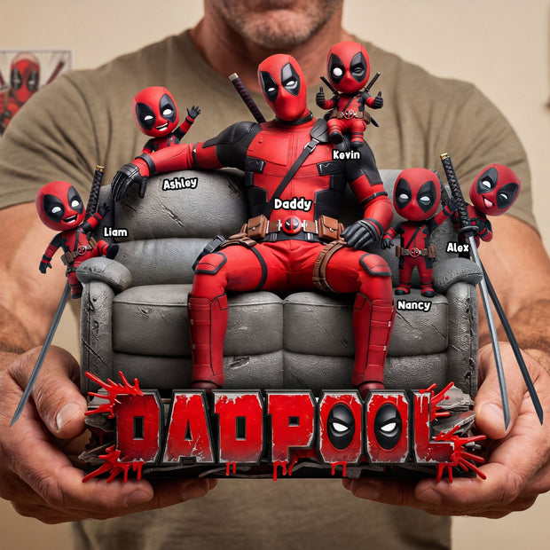 Hero Squad Dad Acrylic Plaque - Personalized Acrylic Plaque - Gift for Father's Day