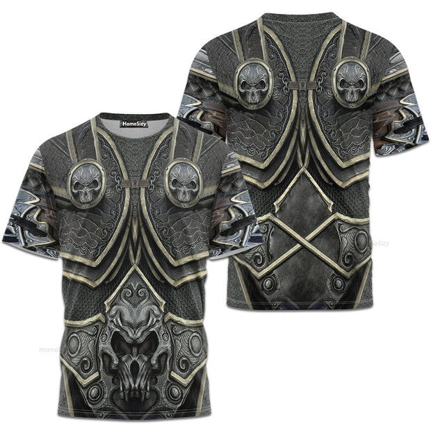 World Of Warcraft Game Lich King Cosplay Costume - 3D Tshirt QT4112501