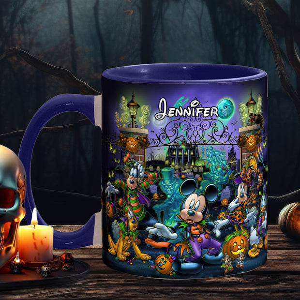 Welcome Foolish Mortals - Personalized Mouse Accent Mug CT01
