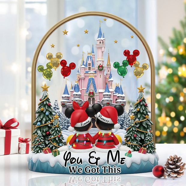 MkMo You & Me - Personalized Shaped Acrylic Plaque CT01