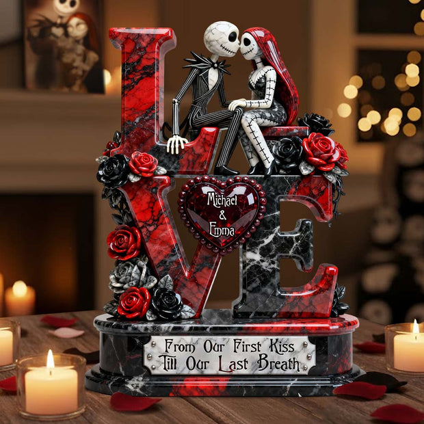 Till Our Last Breath - Personalized Custom Shaped Acrylic Plaque CT01