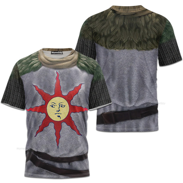 Praise The Sun Game Solaire Of Astora Cosplay Costume - 3D Tshirt