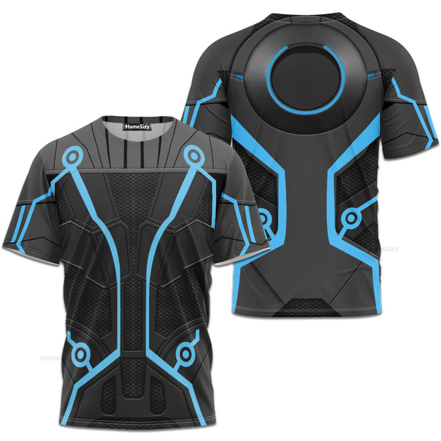 Blue Wip Suit Cosplay Costume - 3D Tshirt